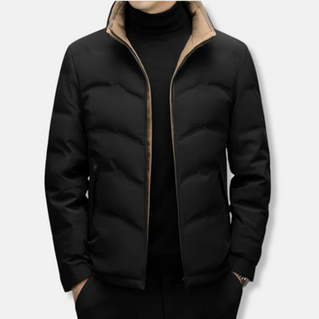 Theodore Puffer Jacket | Quilted Stand-Up Collar Jacket