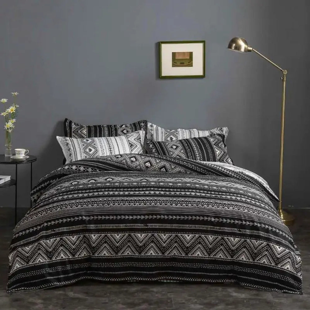 Cotton Tribal Print Duvet Cover Set