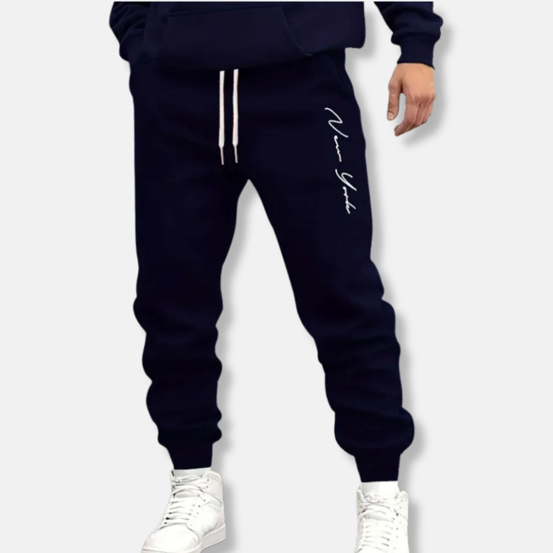 Men’s Jogger Pants - Cotton Blend - Relaxed Fit - Elastic Waistband - Graphic Print