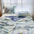 Bamboo Cotton Reversible Jacquard Throw Blanket