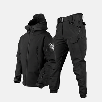 Samuel Nylon Windbreaker Jacket And Cargo Pants Two-Piece Set | Hooded Outdoor Gear