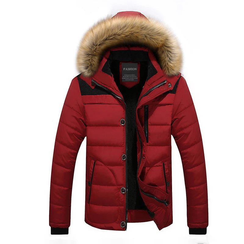 Andres - men's fluffy hooded parka winter jacket