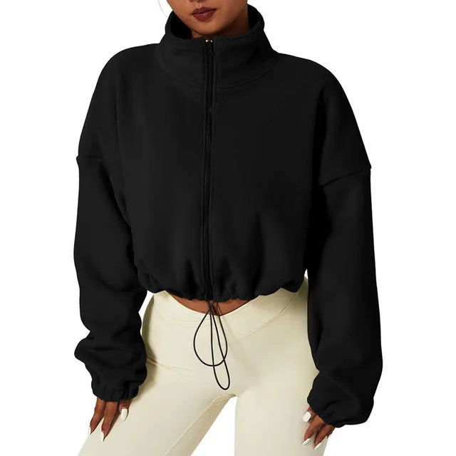 Bianca - Cropped Fleece Jacket