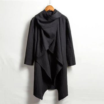 Men's long cardigan windbreaker vintage cloak