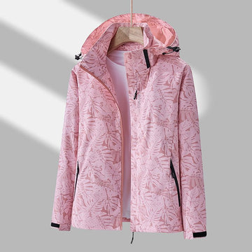 Women's casual camouflage hooded jacket