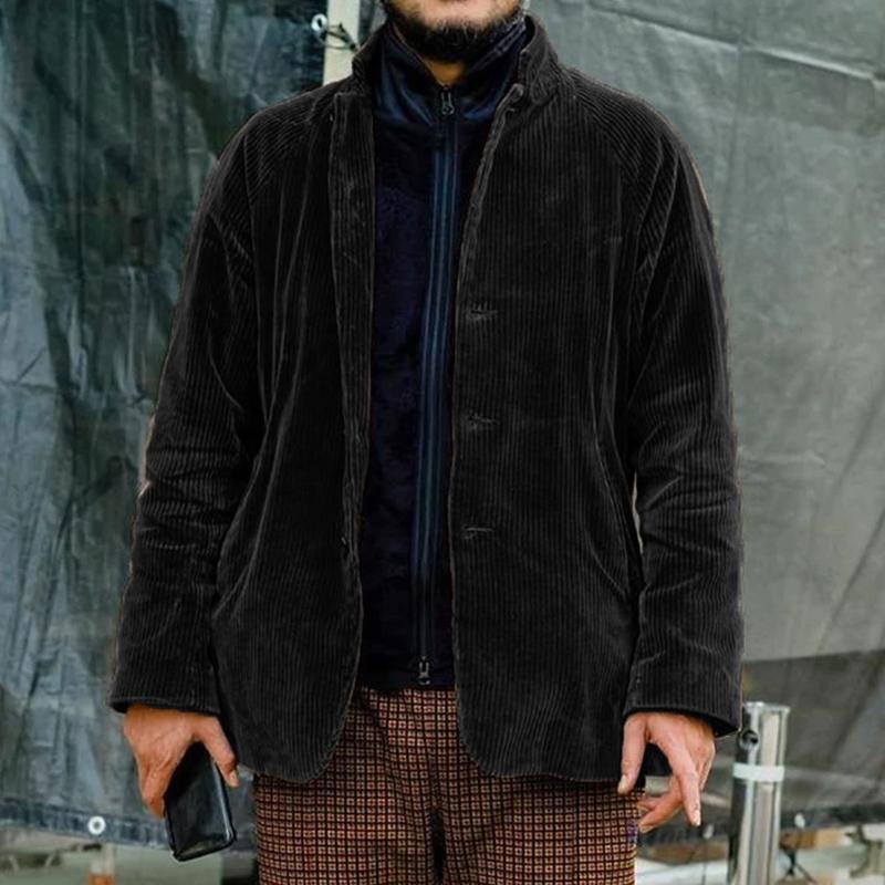 Men’s Jacket – Corduroy – Relaxed Fit – Button Front – Casual Layering Piece