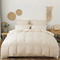 Plush Tufted Chevron Duvet Cover
