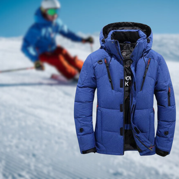 Men's insulated ski jacket for winter adventures