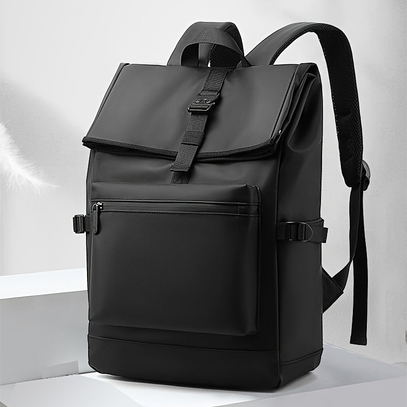 Cruz | PU Leather Backpack with Buckle Accents