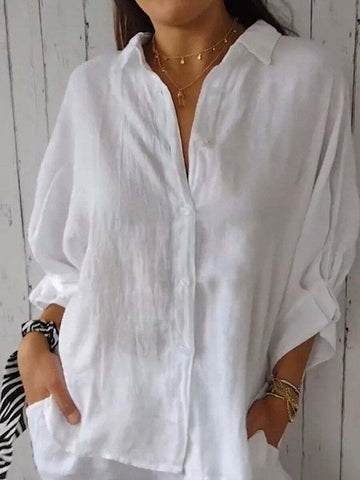 Women's oversized button-up shirt