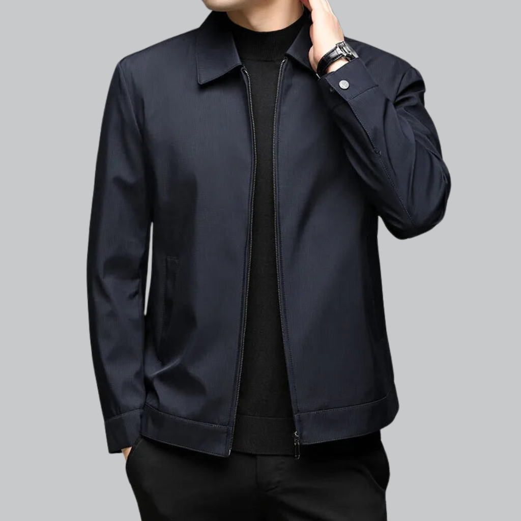 Stylish men’s business suit jacket with high-end lapel design