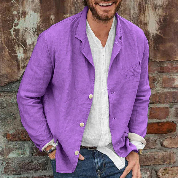 Men's casual loose button up cardigan