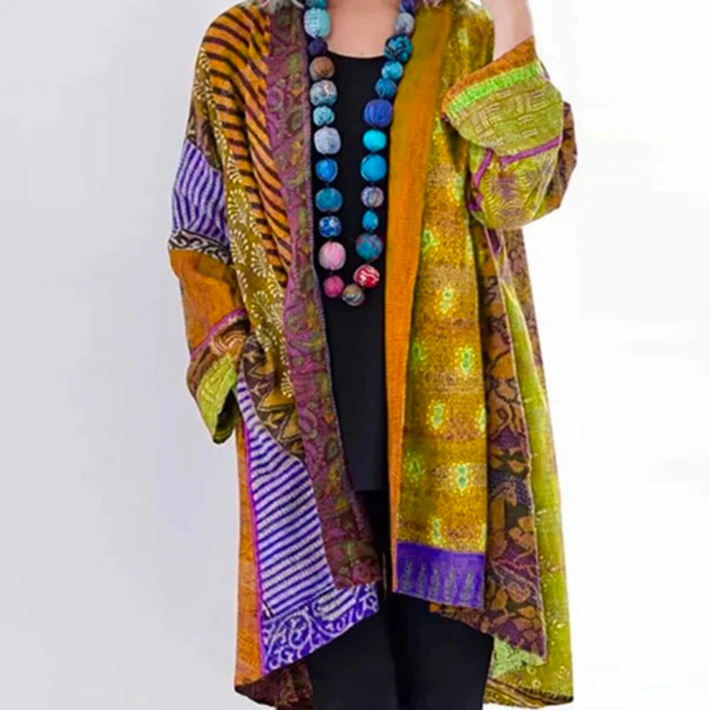 Women's bohemian long cardigan