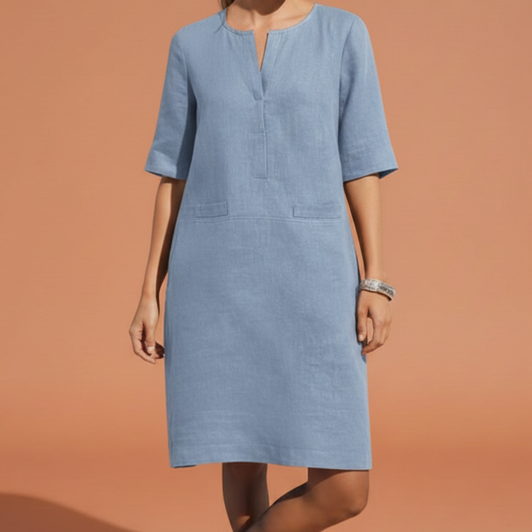 Urban Riviera Shift Dress - Breathable & Stylish