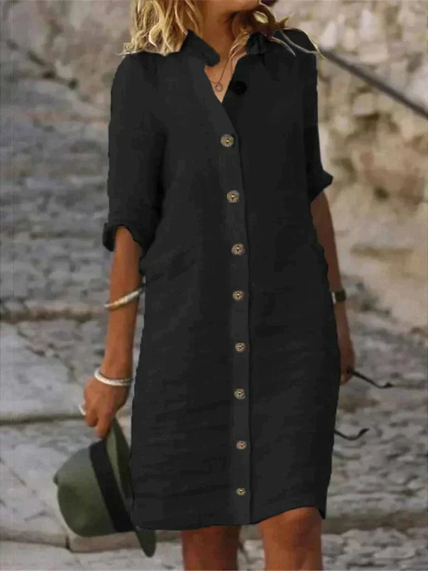 Lara - Casual Shirt Dress