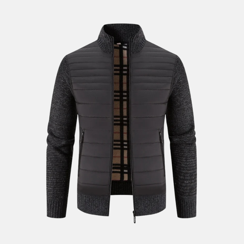 Theodore Hybrid Jacket | Slim Fit Stand-Up Collar Jacket