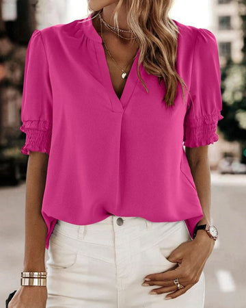 Flora - V-Neck Blouse