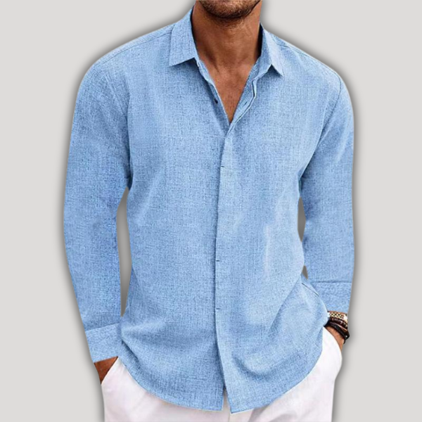 Men's casual linen shirt for effortless comfort