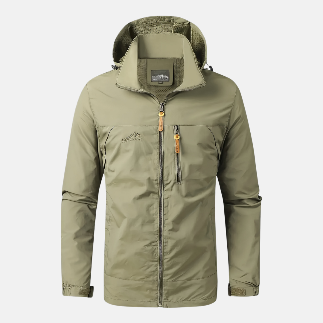 Theodore Regular Fit Hooded Jacket | Detachable Hood Zipper Pockets Jacket