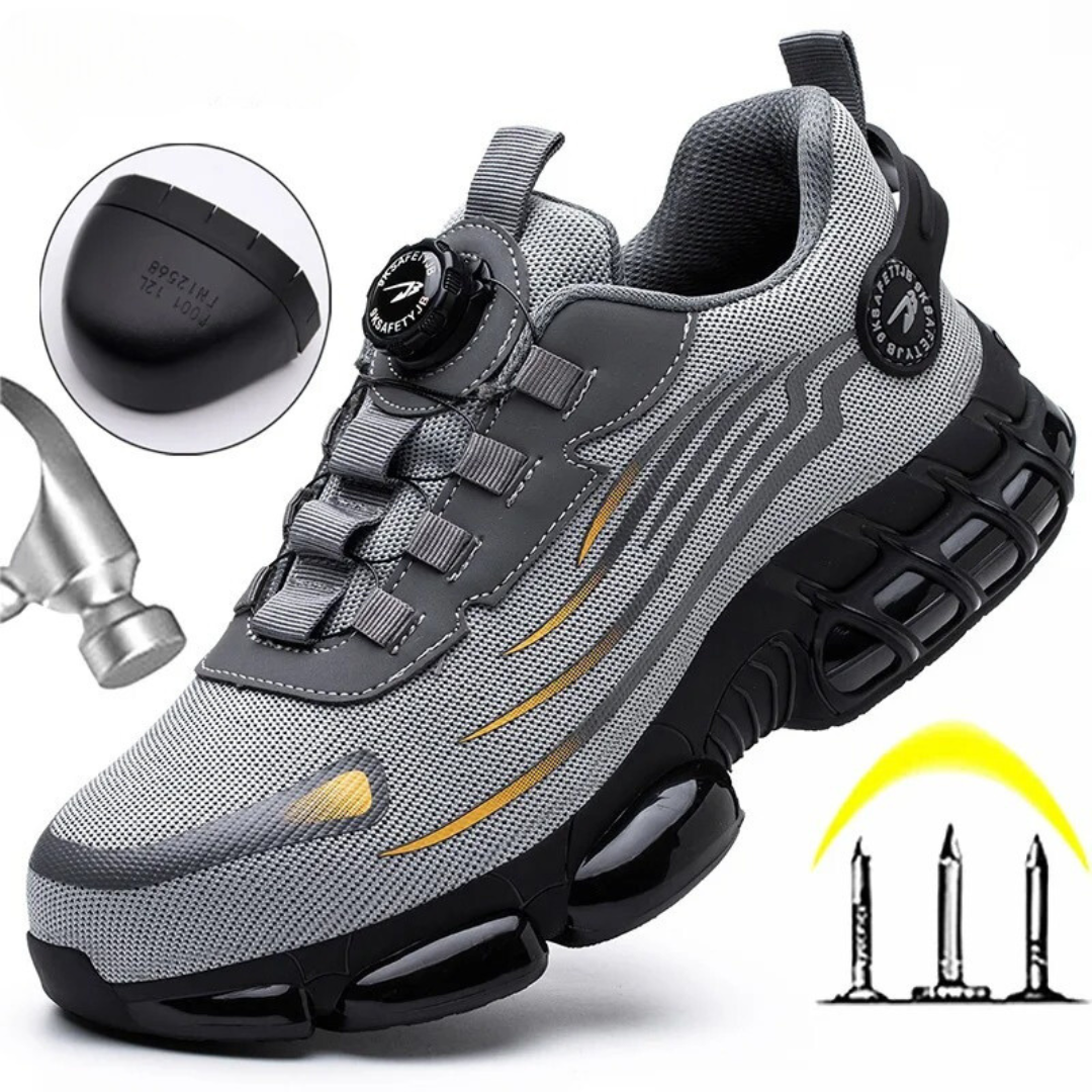 Oscar Orthopedic Ankle-Length Safety Sneakers | Reflective Accents Air Sole Safety Sneakers