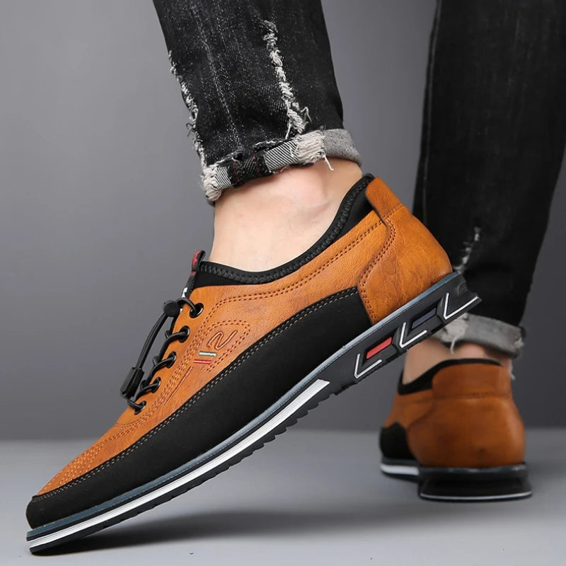 Men's non-slip leather business shoes