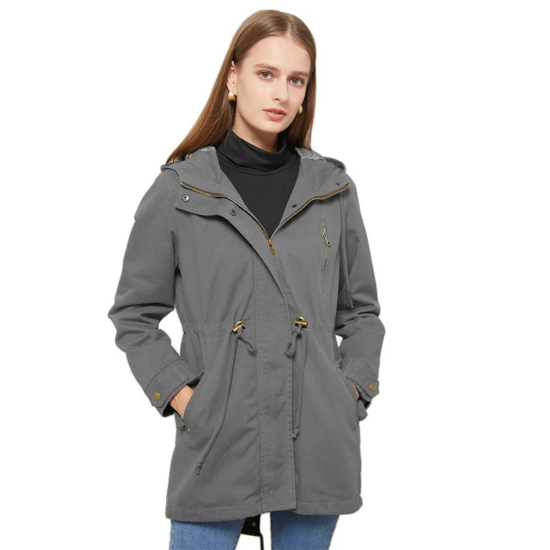 Women's lightweight utility jacket for casual comfort