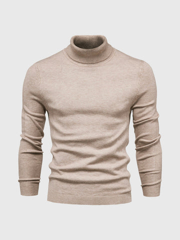 Men's casual long sleeve turtleneck sweater