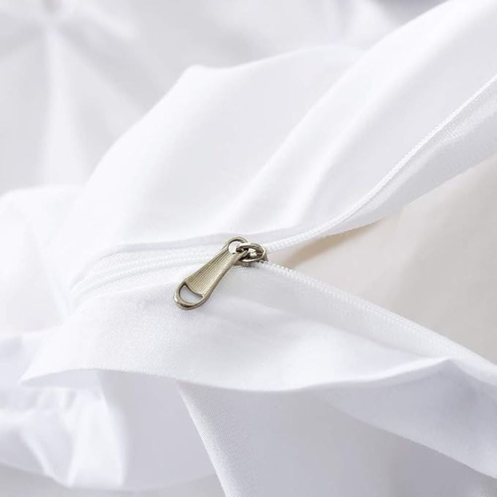 Minimalist Pintuck Duvet Cover Set