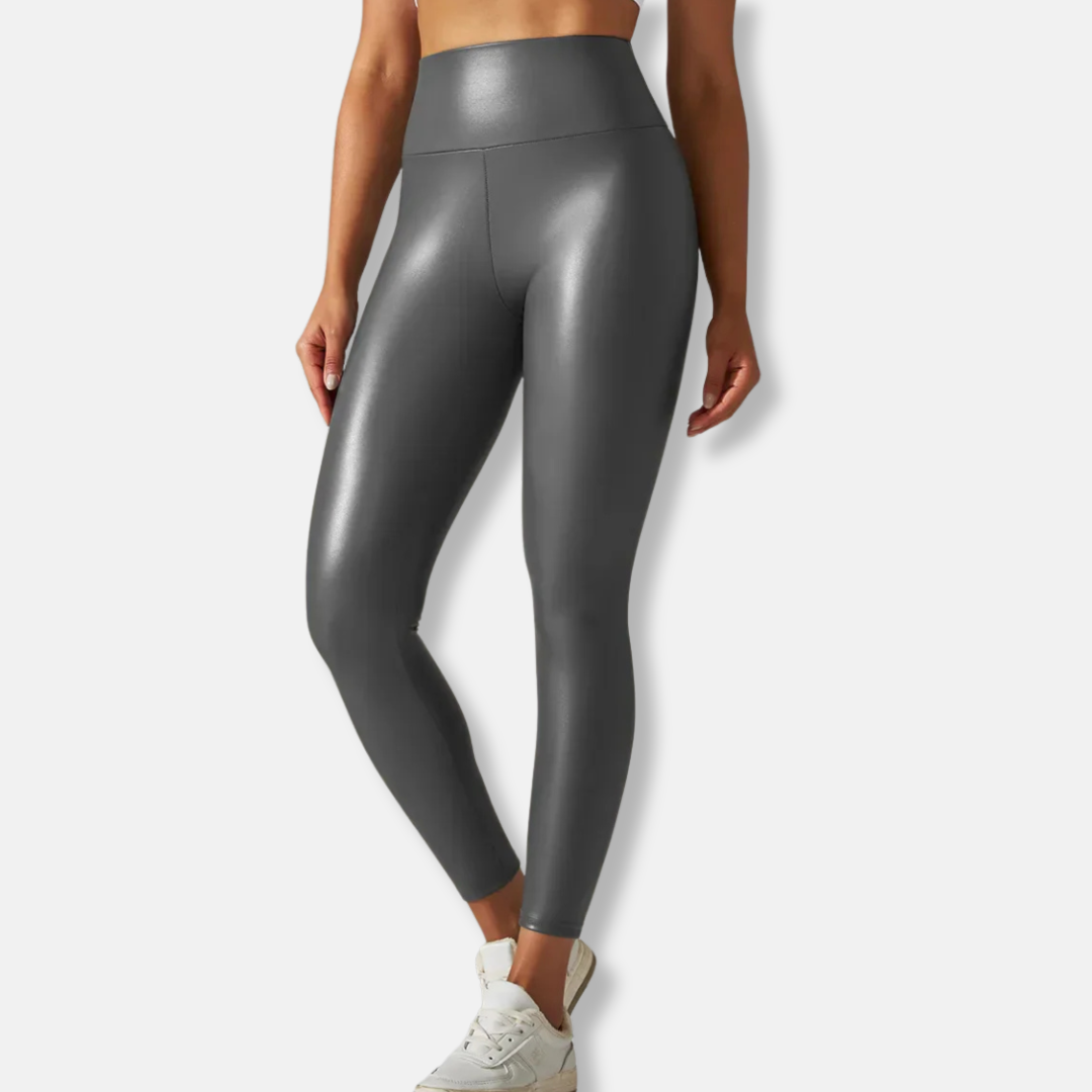 Isabella Leather Skinny Fit Leggings | High-Waisted Ankle Leggings