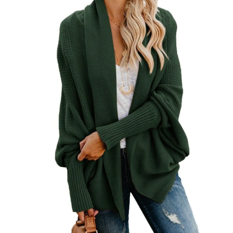 Women's open front knit cardigan