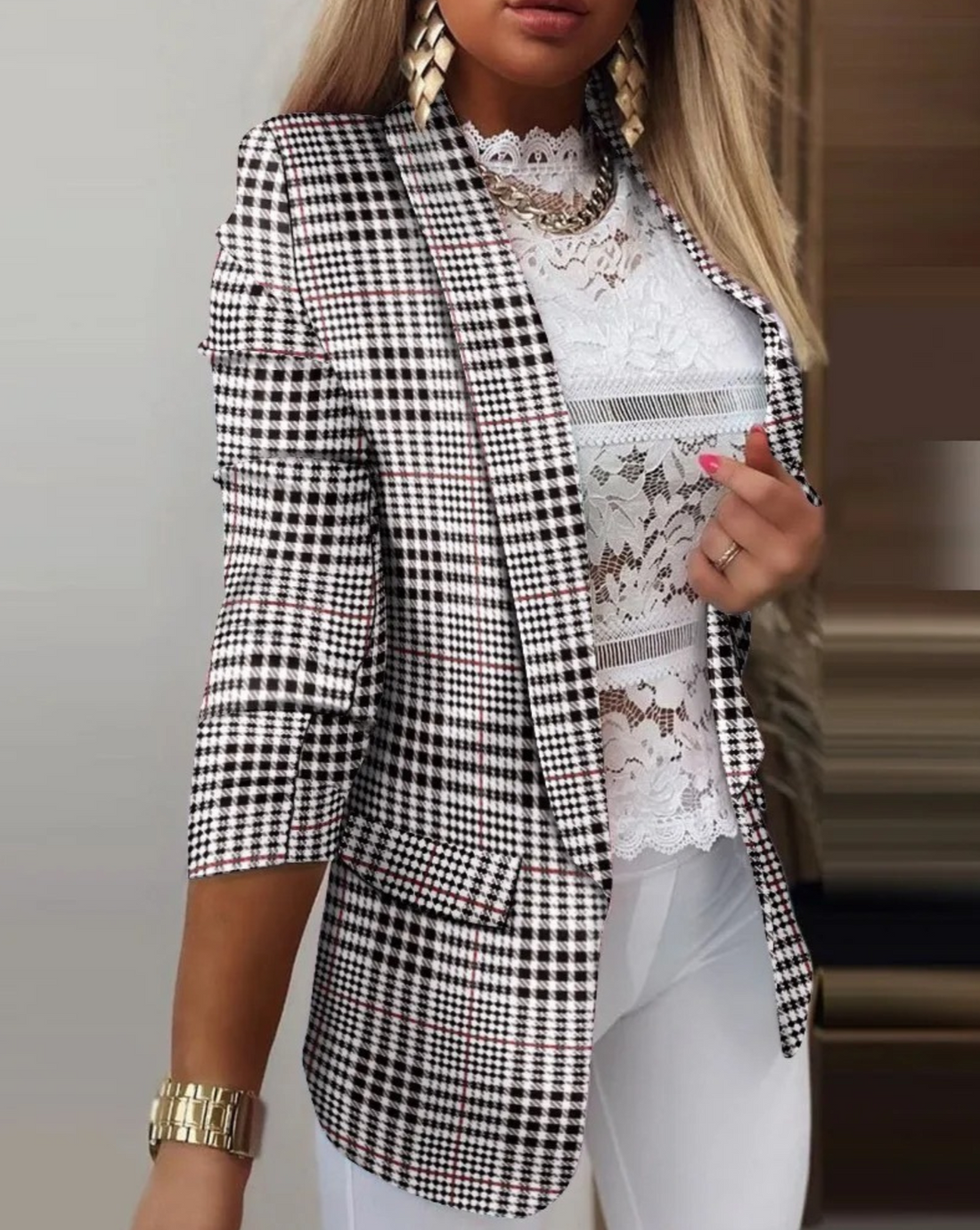 Women's zebra print blazer for a chic look