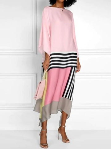 Albertha - Pink Striped Dress