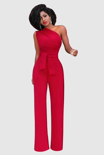 Elegant one-shoulder jumpsuit for women