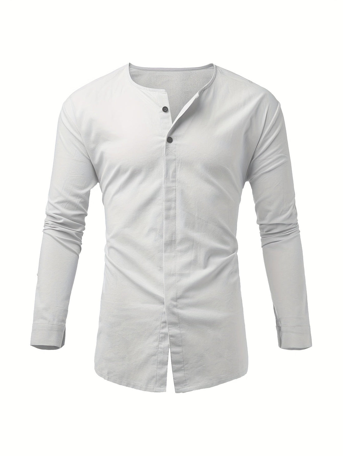 Men's casual henley shirt for effortless style