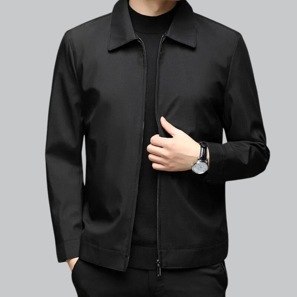 Stylish men’s business suit jacket with high-end lapel design