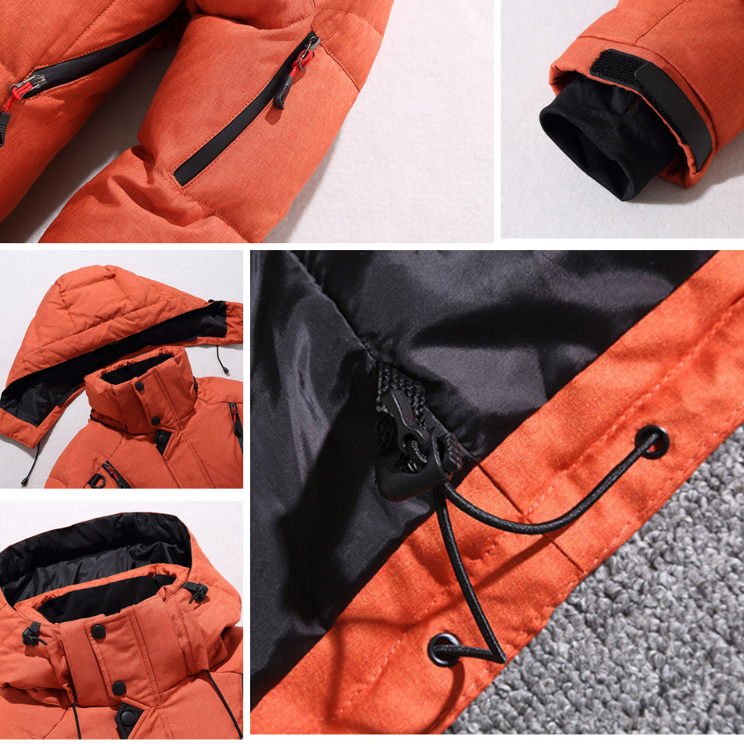 Men's insulated ski jacket for winter adventures