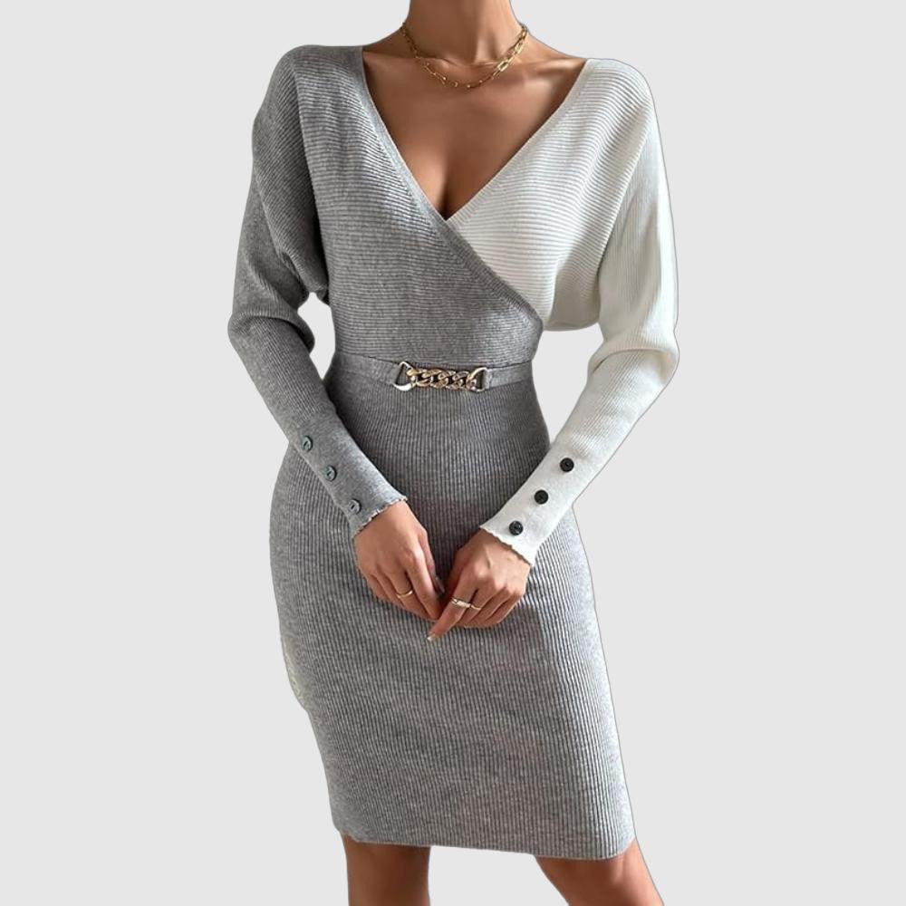 ELIANE - Elegant Knitted Dress with Luxury Stretch Fit for Winter Styling