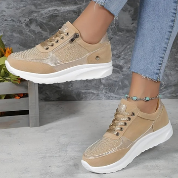 Lea - khaki platform sneaker