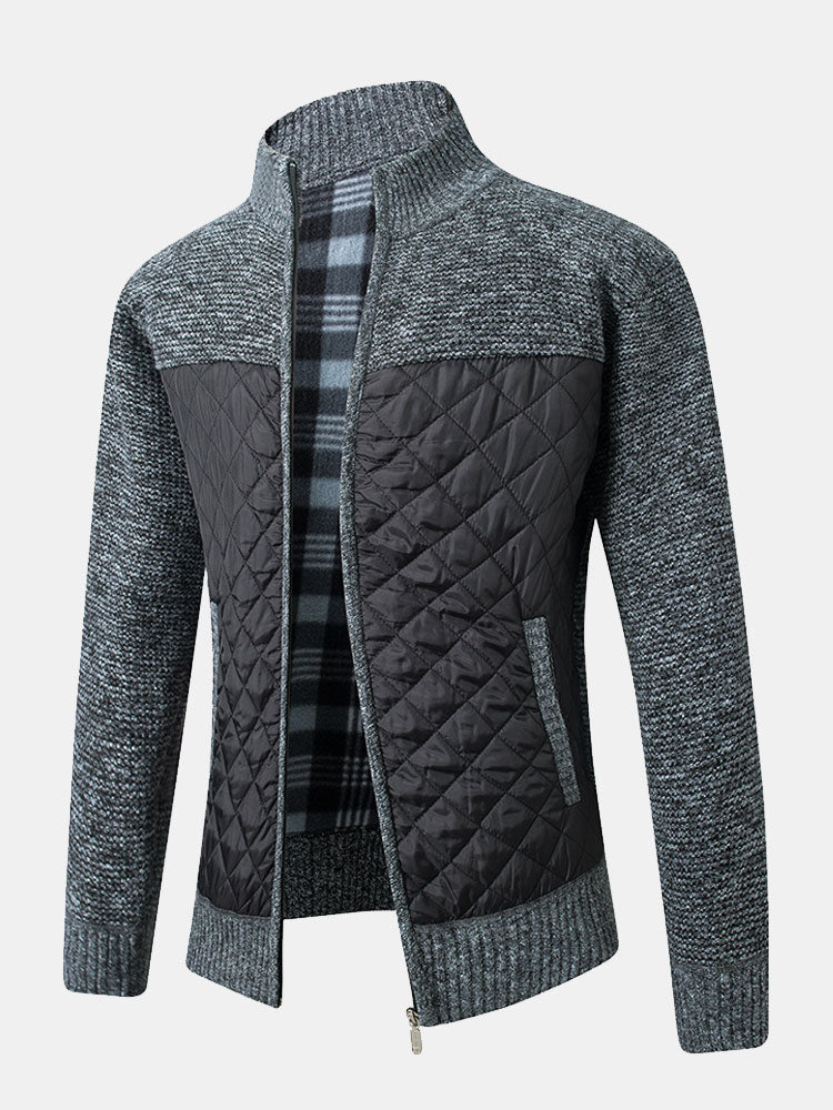 Men's slim fit long-sleeved knitted sweater