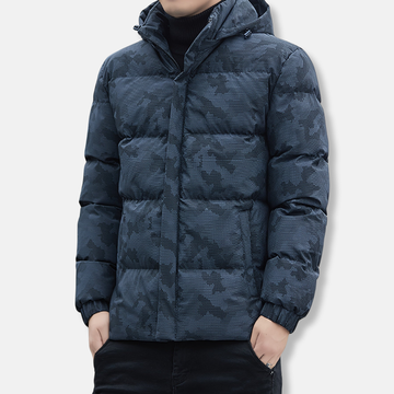 Charlie Nylon Puffer Jacket | Hooded Relaxed Fit Jacket