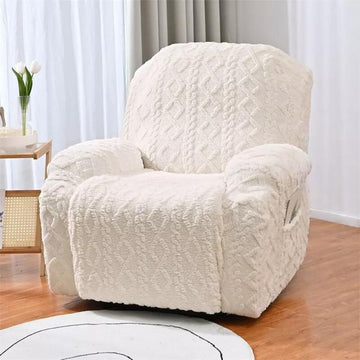 Plush Jacquard Stretch Fit Recliner Slipcover