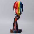 High Gloss Resin Thinker Head Decorative Sculpture