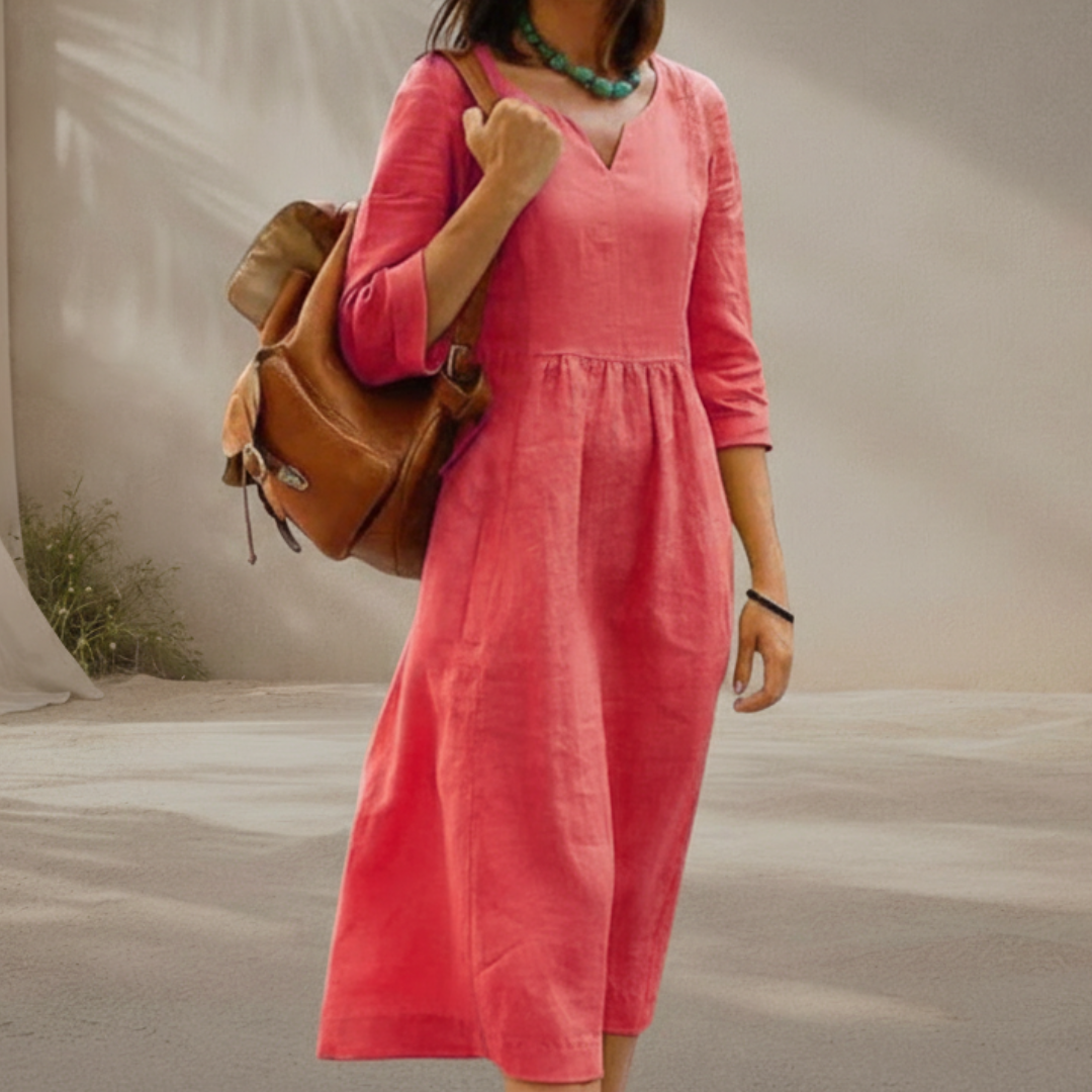 Sundrenched Relaxed Midi Dress