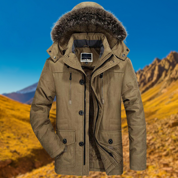 Men's winter parka for extreme warmth