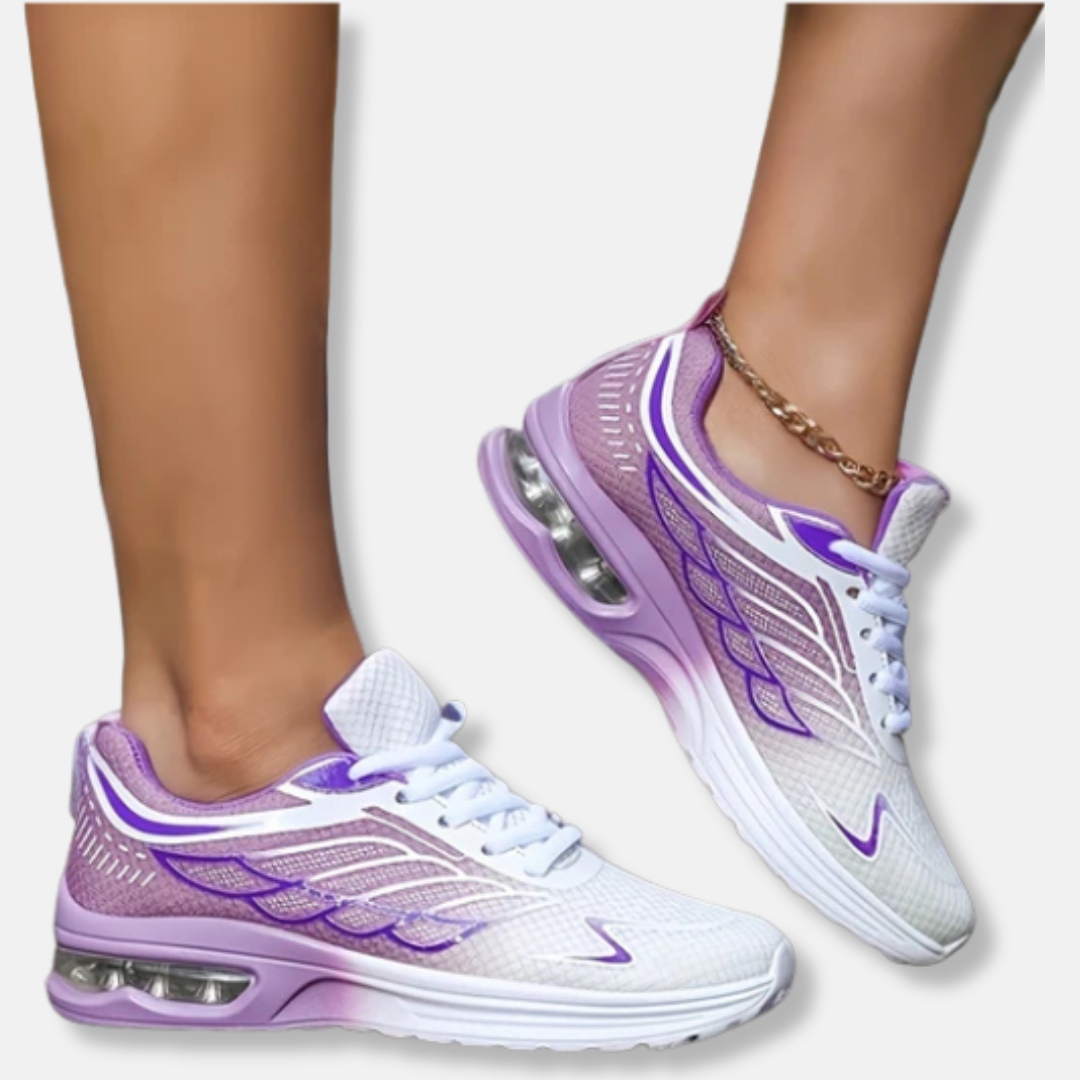 Sophia Orthopedic Athletic Sneakers | Striped Mesh Sneakers