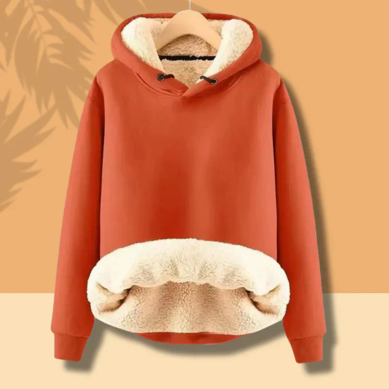 Men's plus velvet thick hooded sweatshirt pullover