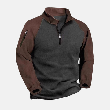 Harry Half-Zip Pullover | Color Block Mock Neck Pullover