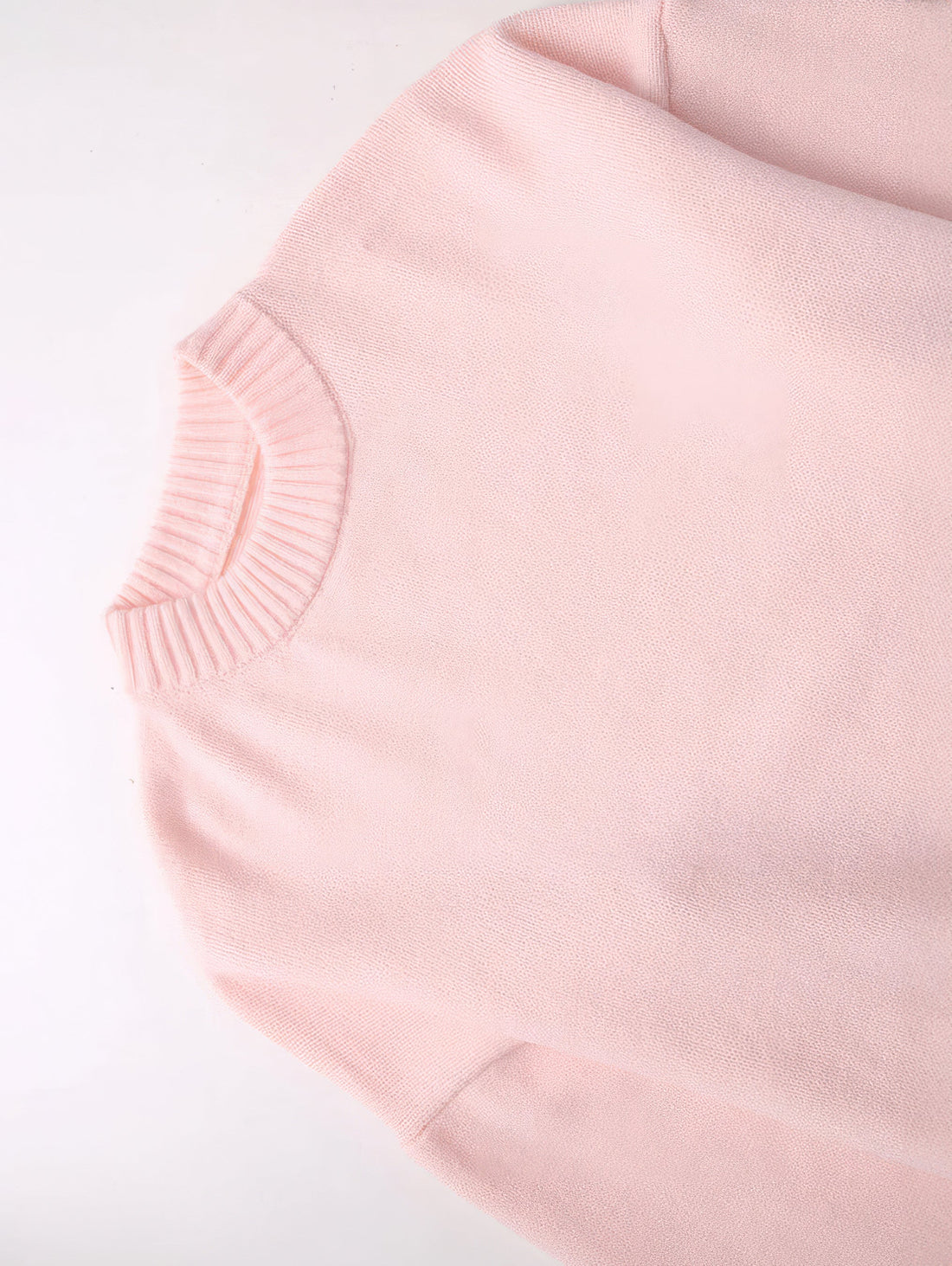 Women's relaxed pastel pink sweater