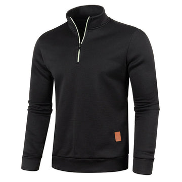 Trendy long-sleeve loose fit sweater jacket for men