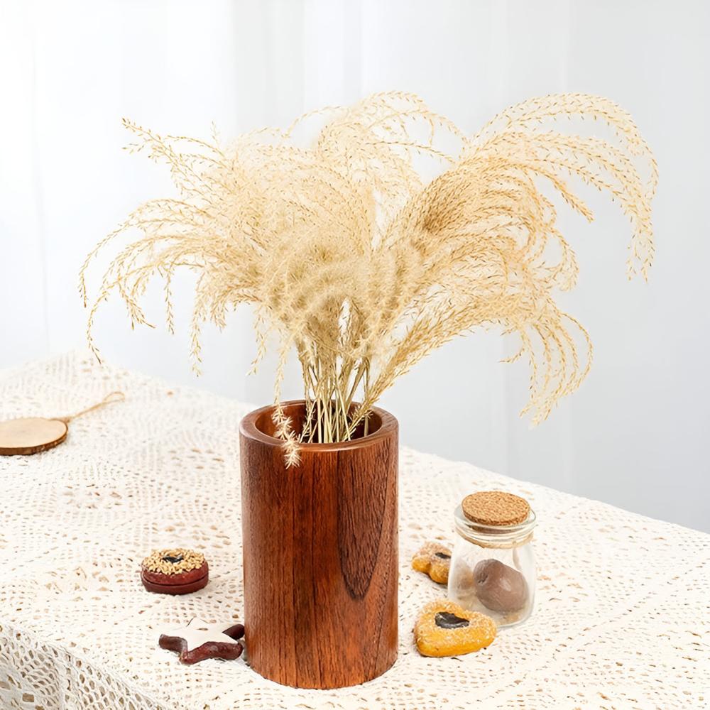 Solid Wood Open Top Utensil Holder